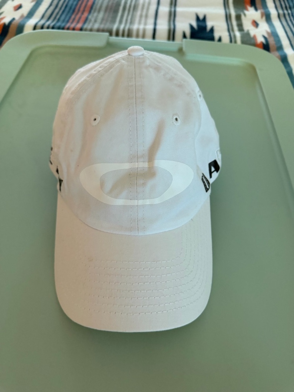 Oakley Kids White Baseball Hat with Subtle Logo